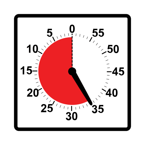 Pictograma de Time-Timer para niños con autismo y TEA