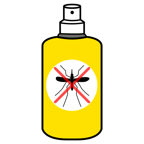 Pictograma de repelente de mosquitos para niños con autismo y TEA