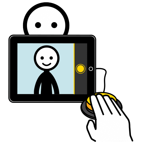 Pictograma de fotografiar para niños con TEA