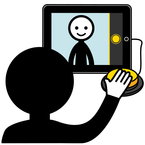 Pictograma de hacer un selfi para niños con TEA