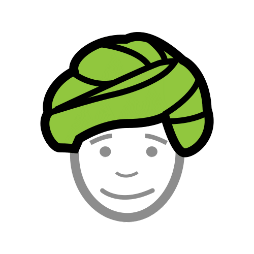 Pictograma de turbante para niños con autismo y TEA