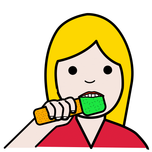Pictograma de morder para niños con TEA