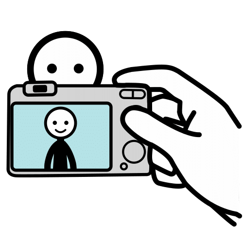 Pictograma de fotografiar para niños con TEA