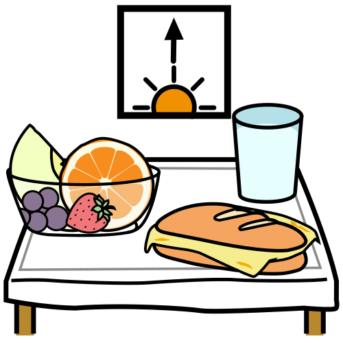 Pictograma de almuerzo para niños con TEA