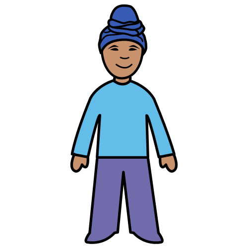 Pictograma de niño para niños con autismo y TEA