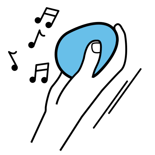 Pictograma de egg shaker para niños con autismo y TEA