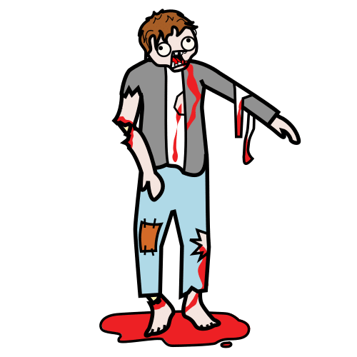 Pictograma de zombi para niños con autismo y TEA