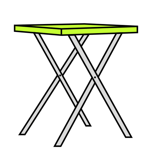 Pictograma de mesa plegable para niños con autismo y TEA