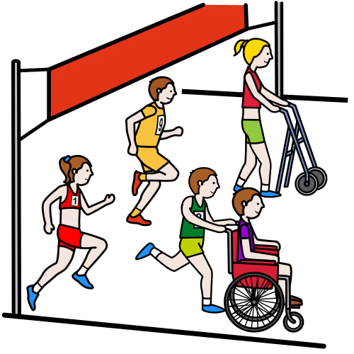 Pictograma de carrera popular para niños con TEA