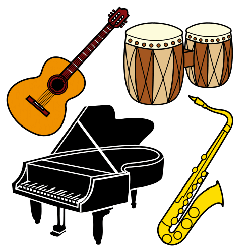 Pictograma de instrumentos musicales para niños con TEA