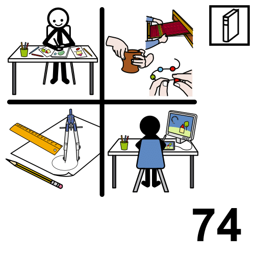 Pictograma de Clasificación Decimal Universal para niños con autismo y TEA