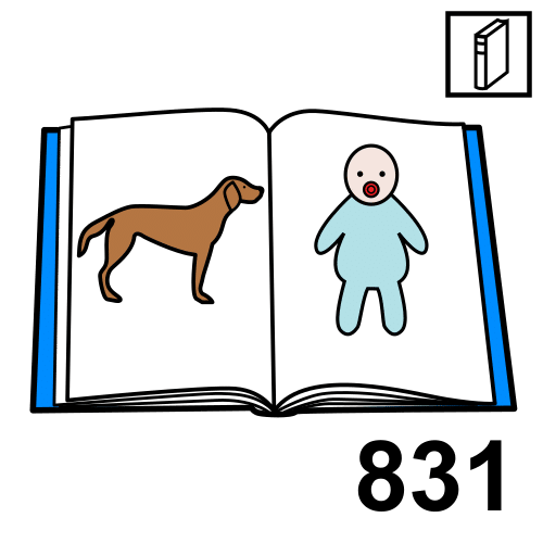 Pictograma de Clasificación Decimal Universal para niños con autismo y TEA