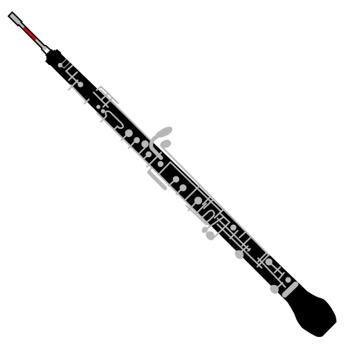 Pictograma de oboe para niños con autismo y TEA