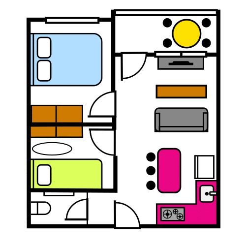 Pictograma de plano para niños con TEA