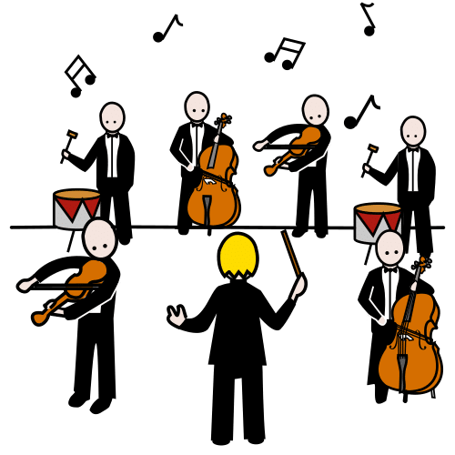Pictograma de concierto para niños con autismo y TEA