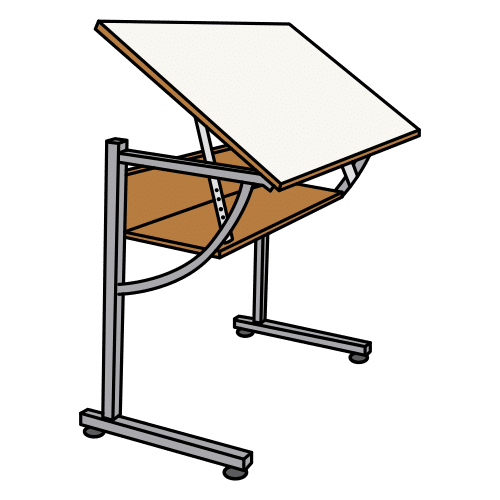 Pictograma de mesa abatible para niños con TEA