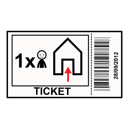 Pictograma de entrada para niños con TEA