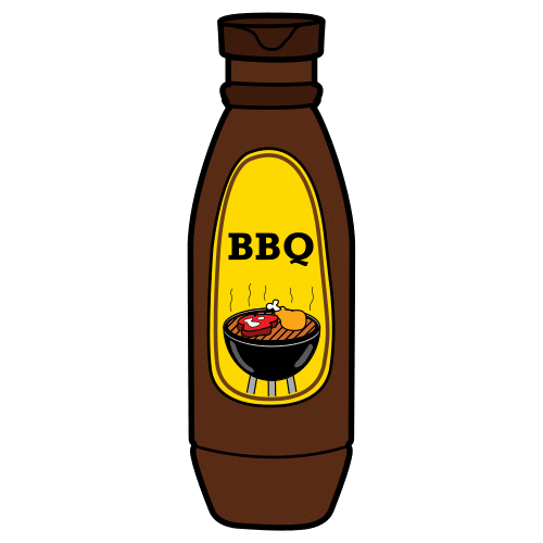 Pictograma de salsa barbacoa para niños con autismo y TEA