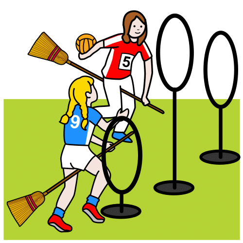 Pictograma de quidditch para niños con autismo y TEA