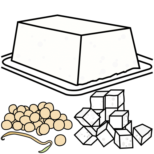 Pictograma de tofu para niños con autismo y TEA