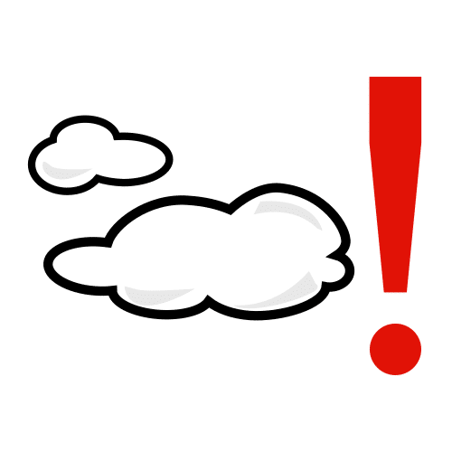 Pictograma de ¡hay nubes! para niños con autismo y TEA