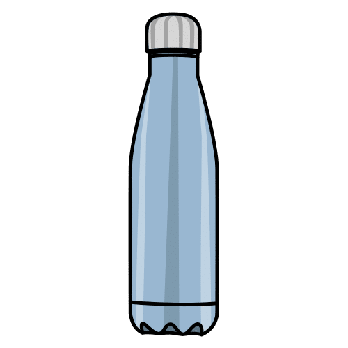 Pictograma de botella de metal para niños con autismo y TEA