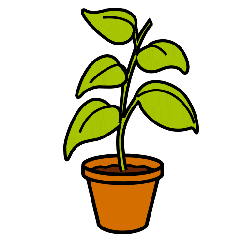 Pictograma de planta para niños con TEA