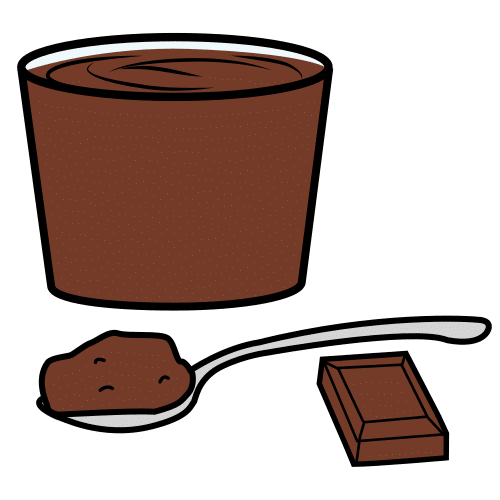 Pictograma de natilla de chocolate para niños con autismo y TEA