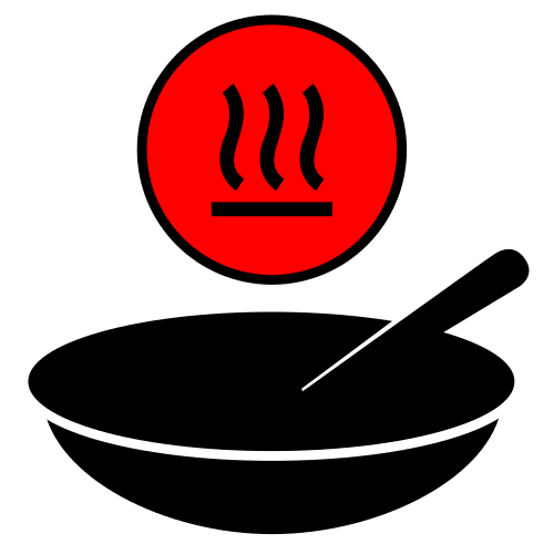 Pictograma de comida caliente para niños con autismo y TEA
