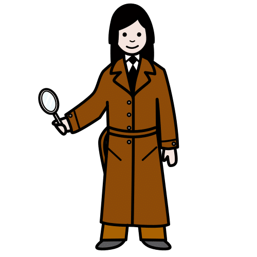 Pictograma de detective para niños con autismo y TEA