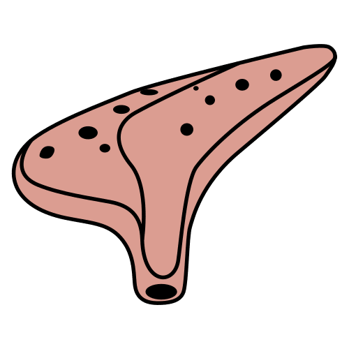Pictograma de ocarina para niños con autismo y TEA