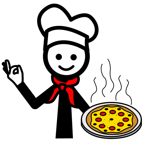 Pictograma de pizzero para niños con TEA