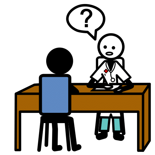 Pictograma de consulta para niños con autismo y TEA