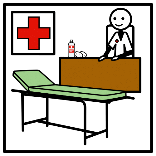 Pictograma de enfermería para niños con TEA