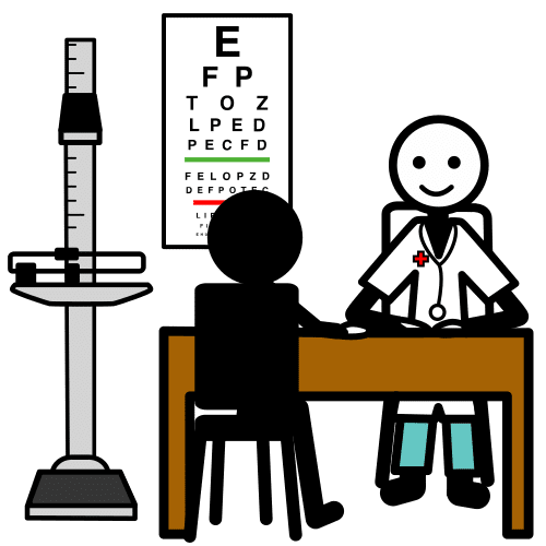Pictograma de consulta para niños con autismo y TEA