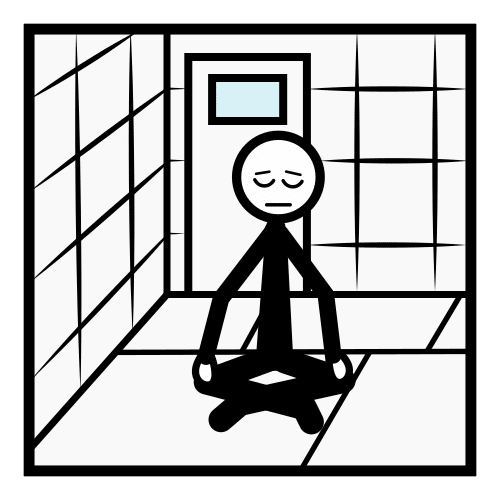 Pictograma de sala de aislamiento para niños con autismo y TEA