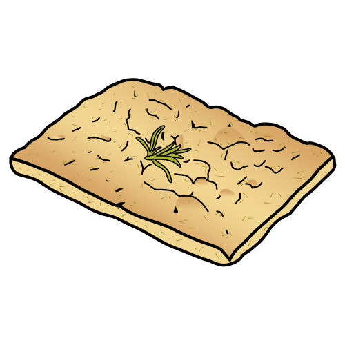 Pictograma de focaccia para niños con autismo y TEA