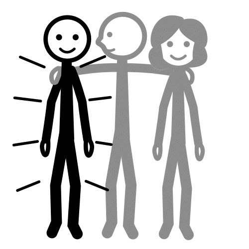 Pictograma de mejor amigo para niños con autismo y TEA