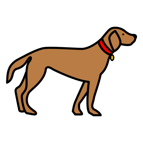 Pictograma de perro para niños con TEA