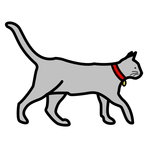Pictograma de gato doméstico para niños con TEA