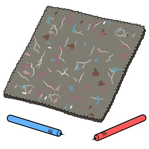 Pictograma de alfombrilla para niños con autismo y TEA