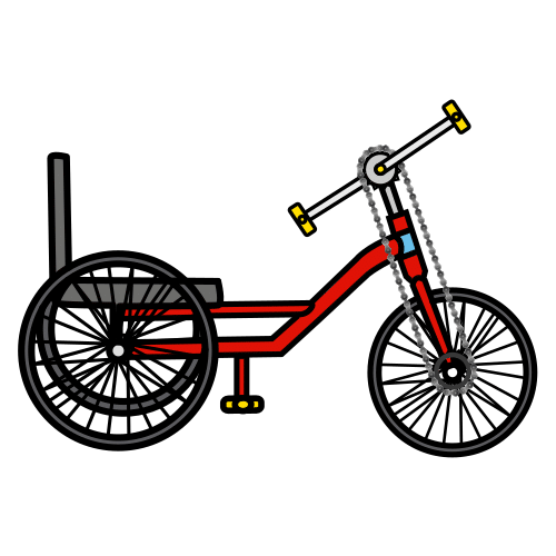 Pictograma de bicicleta adaptada para niños con TEA