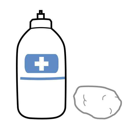 Pictograma de agua oxigenada para niños con autismo y TEA
