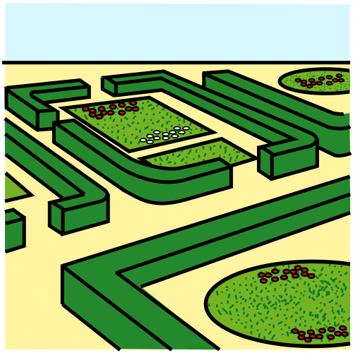 Pictograma de parterre para niños con autismo y TEA