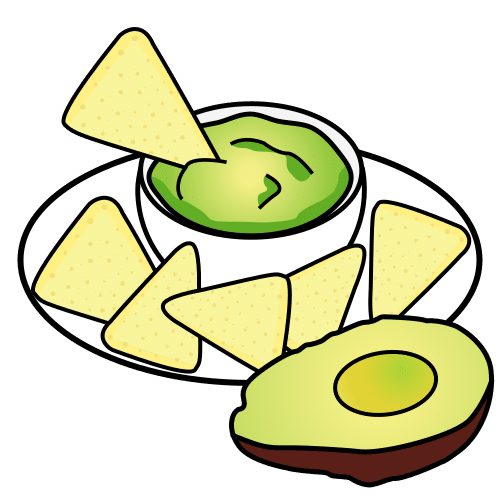 Pictograma de guacamole para niños con autismo y TEA