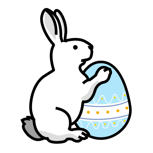 Pictograma de conejo de Pascua para niños con autismo y TEA
