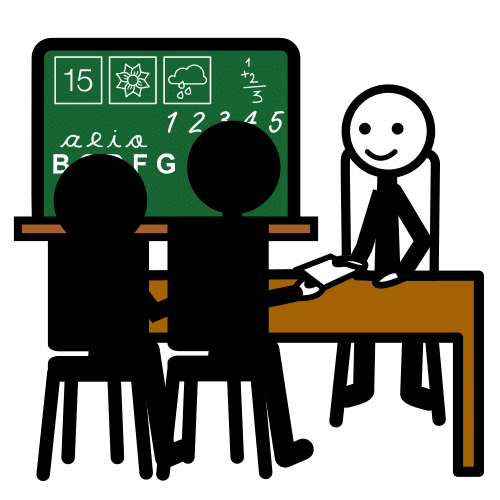 Pictograma de tutor para niños con autismo y TEA