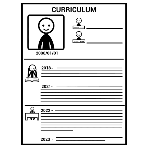 Pictograma de currículum para niños con autismo y TEA