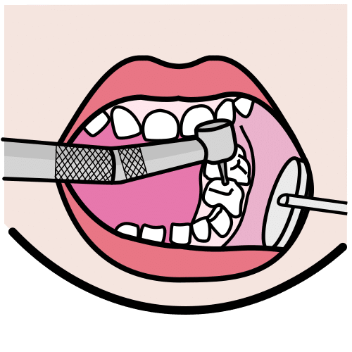 Pictograma de limpieza dental para niños con autismo y TEA
