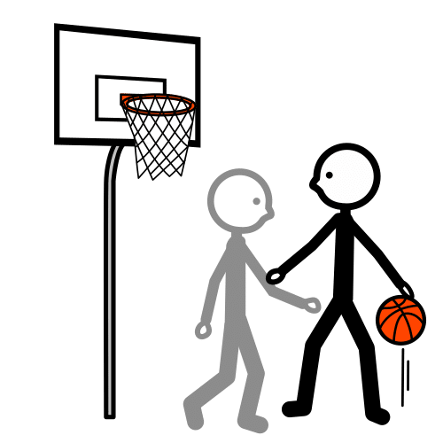 Pictograma de driblar para niños con autismo y TEA